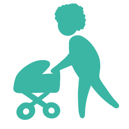 Dad with Pram Mascot