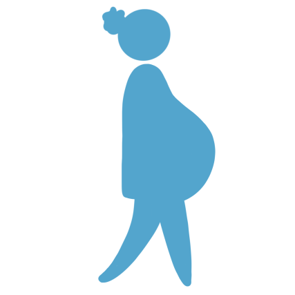 Pregnant Woman Mascot